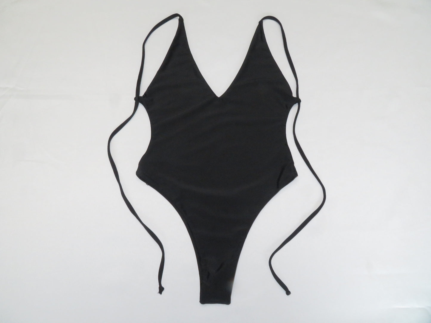 Vintage Plain One Piece Swimsuit