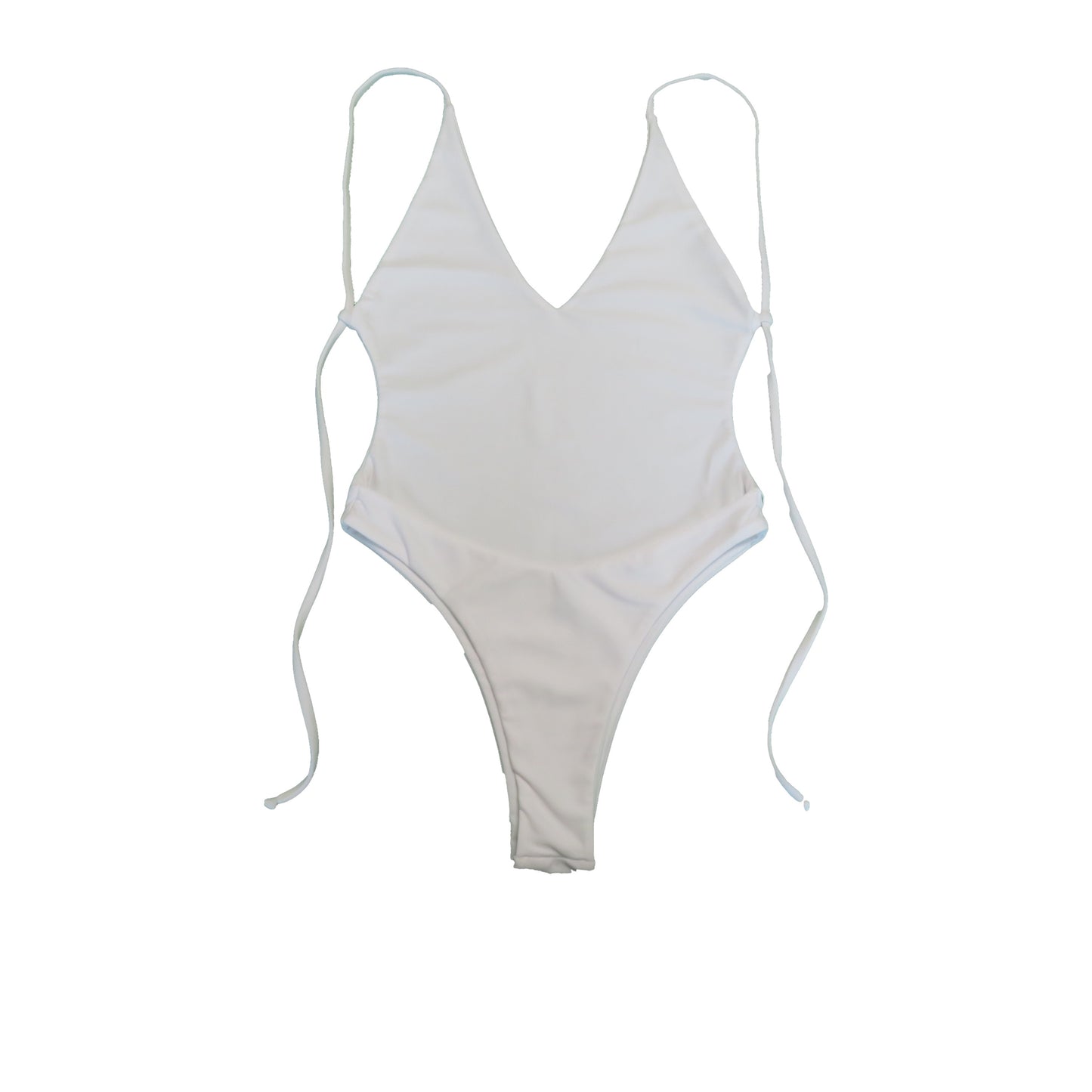Vintage Plain One Piece Swimsuit