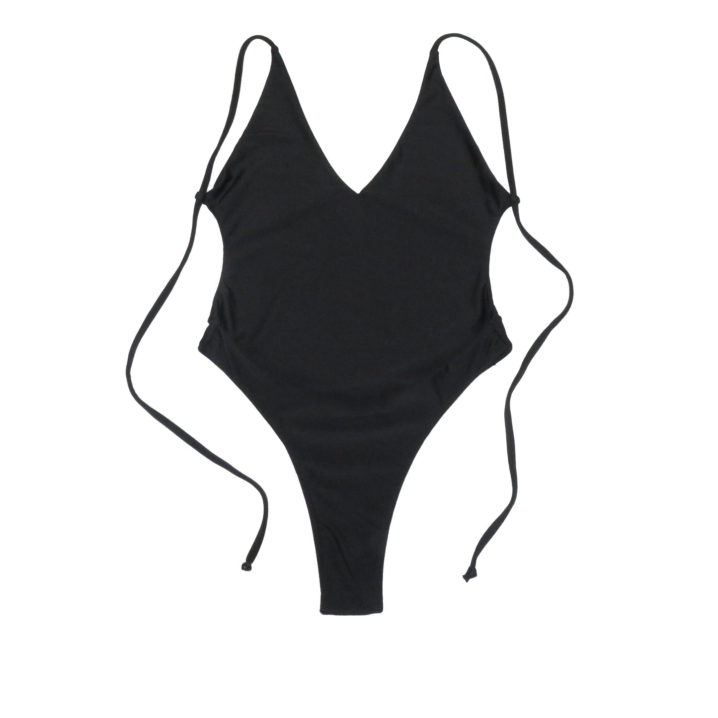 Vintage Plain One Piece Swimsuit